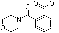 结构式 CAS# 73728-40-2, 2-(4-吗啉基羰基)苯甲酸