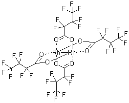 结构式 CAS# 73755-28-9, 四(全氟丁酸)二铑