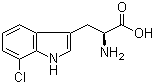 结构式 CAS# 73945-46-7, 7-氯-L-色氨酸