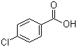 结构式 CAS# 74-11-3, 对氯苯甲酸; 4-氯苯甲酸