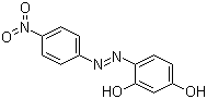 structure of CAS# 74-39-5, Azo Violet;4-(4-Nitrophenylazo)resorcinol; 4-[(4-nitrophenyl)diazenyl]-1,3-benzenediol