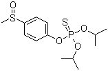 O,O-Bisisopropyl O-(4-(methylsulfinyl)phenyl) phosphorothioate molecular structure (CAS 74-60-2)