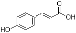 结构式 CAS# 7400-08-0, 对羟基肉桂酸; 4-羟基肉桂酸