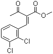 structure of CAS# 74073-22-6, Methyl 2-(2,3-dichlorobenzylidine)acetoacetate;2-[(2,3-Dichlorophenyl)methylene]-3-oxobutanoic acid methyl ester