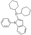 structure of CAS# 740815-36-5, (N-Phenylindol-2-yl)dicyclohexylphosphine;CataCXium PinCy; Dicyclohexyl(1-phenyl-1H-indol-2-yl)phosphine; N-Phenyl-2-(dicyclohexylphosphino)indole