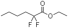 structure of CAS# 74106-81-3, Ethyl 2,2-difluorohexanoate;2,2-Difluorohexanoic acid ethyl ester