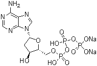 结构式 CAS# 74299-50-6, 2'-脱氧腺苷 5'-三磷酸二钠盐