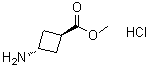 结构式 CAS# 74316-29-3, 反式-3-氨基环丁烷羧酸甲酯盐酸盐