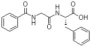 Benzoylglycyl-L-phenylalanine molecular structure (CAS 744-59-2)