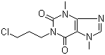 structure of CAS# 74409-52-2, 1-(3-Chloropropyl)theobromine;1-(3-Chloropropyl)-3,7-dihydro-3,7-dimethyl-1H-purine-2,6-dione