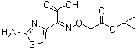 结构式 CAS# 74440-02-1, (Z)-2-(2-氨基噻唑-4-基)-2-叔丁氧羰甲氧亚氨基乙酸