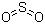 Sulfur dioxide molecular structure (CAS 7446-09-5)