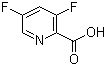 structure of CAS# 745784-04-7, 3,5-Difluoropyridine-2-carboxylic acid;3,5-Difluoropicolinic acid