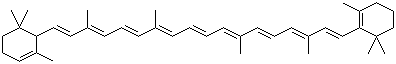 Carotene molecular structure (CAS 7488-99-5)