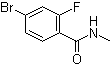 结构式 CAS# 749927-69-3, 4-溴-2-氟-N-甲基苯甲酰胺