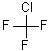 Trifluorochloromethane molecular structure (CAS 75-72-9)
