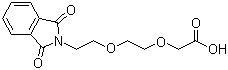 structure of CAS# 75001-09-1, 2-[2-(2-Phthalimidoethoxy)ethoxy]acetic acid;2-[2-[2-(1,3-Dihydro-1,3-dioxo-2H-isoindol-2-yl)ethoxy]ethoxy]acetic acid; 3,6-Dioxa-8-phthalimidooctanoic acid