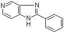 structure of CAS# 75007-92-0, 2-Phenyl-1H-imidazo[4,5-c]pyridine;2-Phenyl-3H-imidazo[4,5-c]pyridine; 2-Phenylimidazo[4,5-c]pyridine