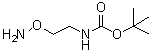 structure of CAS# 75051-55-7, (2-Aminooxyethyl)carbamic acid tert-butyl ester