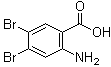结构式 CAS# 75057-62-4, 4,5-二溴邻氨基苯甲酸