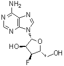 结构式 CAS# 75059-22-2, 3'-脱氧-3'-氟腺苷