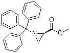 结构式 CAS# 75154-68-6, (S)-(-)-1-三苯甲基-2-氮丙啶羧酸甲酯