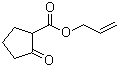 structure of CAS# 75265-67-7, Allyl 2-oxocyclopentanecarboxylate;2-(2-Propenyloxycarbonyl) cyclopentanone; 2-Oxocyclopentanecarboxylic acid  2-propenyl ester