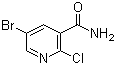 structure of CAS# 75291-85-9, 5-Bromo-2-chloronicotinamide