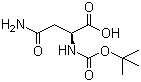 structure of CAS# 7536-55-2, BOC-L-Asparagine;N-(tert-Butoxycarbonyl)-L-asparagine; N2-[(1,1-Dimethylethoxy)carbonyl]-L-asparagine; Boc-Asn-OH
