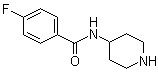 结构式 CAS# 75484-39-8, 4-(4-氟苯甲酰胺基)哌啶