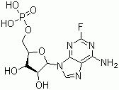 结构式 CAS# 75607-67-9, 磷酸氟达拉滨; 氟达拉宾磷酸盐; 9-beta-D-呋喃阿糖基-2-氟-9H-嘌呤-6-胺-5'-单磷酸酯