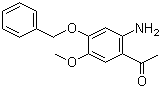 结构式 CAS# 75665-73-5, 1-(2-氨基-4-苄氧基-5-甲氧基苯基)乙酮