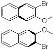 structure of CAS# 75714-60-2, (S)-3,3'-Dibromo-2,2'-dimethoxy-1,1'-binaphthyl
