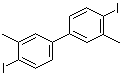 structure of CAS# 7583-27-9, 4,4'-Diiodo-3,3'-dimethylbiphenyl;3,3'-Dimethyl-4,4'-diiodobiphenyl