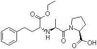 结构式 CAS# 75847-73-3, 依那普利; (S)-1-(N-(1-(乙氧羰基)-3-苯丙基)-L-丙氨酰基)-L-脯氨酸