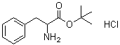 结构式 CAS# 75898-47-4, DL-苯丙氨酸叔丁酯盐酸盐