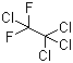 structure of CAS# 76-11-9, 1,1,1,2-Tetrachloro-2,2-difluoroethane;1,1-Difluorotetrachloroethane; Tetrachloro-1,1-difluoroethane