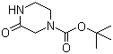 1-Boc-3-oxopiperazine molecular structure (CAS 76003-29-7)