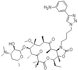 structure of CAS# 760981-83-7, Solithromycin;CEM 101; OP 1068