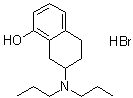 structure of CAS# 76135-31-4, 2-Dipropylamino-8-hydroxy-1,2,3,4-tetrahydronaphthalene hydrobromide;8-Hydroxy(N,N-dipropyl-2-amino)tetralin hydrobromide; 8-Hydroxy-2-dipropylaminotetralin hydrobromide; 8-Hydroxy-DPAT hydrobromide; ETI 385