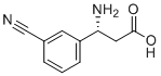 结构式 CAS# 761396-82-1, (R)-3-氨基-3-(3-氰基苯基)丙酸