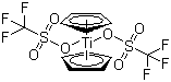 Bis(cyclopentadienyl)di(triflato)titanium molecular structure (CAS 76262-87-8)