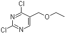 结构式 CAS# 7627-39-6, 2,4-二氯-5-(乙氧基甲基)嘧啶