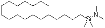 structure of CAS# 76328-77-3, Octadecyldimethyl(dimethylamino)silane;(N,N-Dimethylamino)dimethyloctadecylsilane