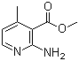 结构式 CAS# 76336-16-8, 2-氨基-4-甲基吡啶-3-甲酸甲酯