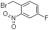 结构式 CAS# 76437-44-0, 2-溴甲基-5-氟硝基苯; 4-氟-2-硝基溴苄