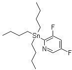 结构式 CAS# 765917-25-7, 3,5-二氟-2-(三丁基锡烷基)吡啶