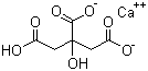 structure of CAS# 7693-13-2, Calcium citrate;2-Hydroxy-1,2,3-propanetricarboxylic acid calcium salt