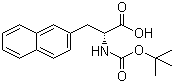 structure of CAS# 76985-10-9, Boc-3-(2-Naphthyl)-D-alanine;N-tert-Butoxycarbonyl-2-naphthyl-D-alanine