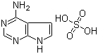 结构式 CAS# 769951-32-8, 1H-吡咯并[2,3-d]嘧啶-4-胺硫酸盐